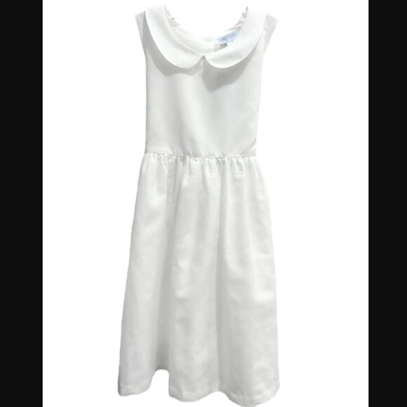 White Linen Dress - Lulu Bebe - Picture 1 of 2